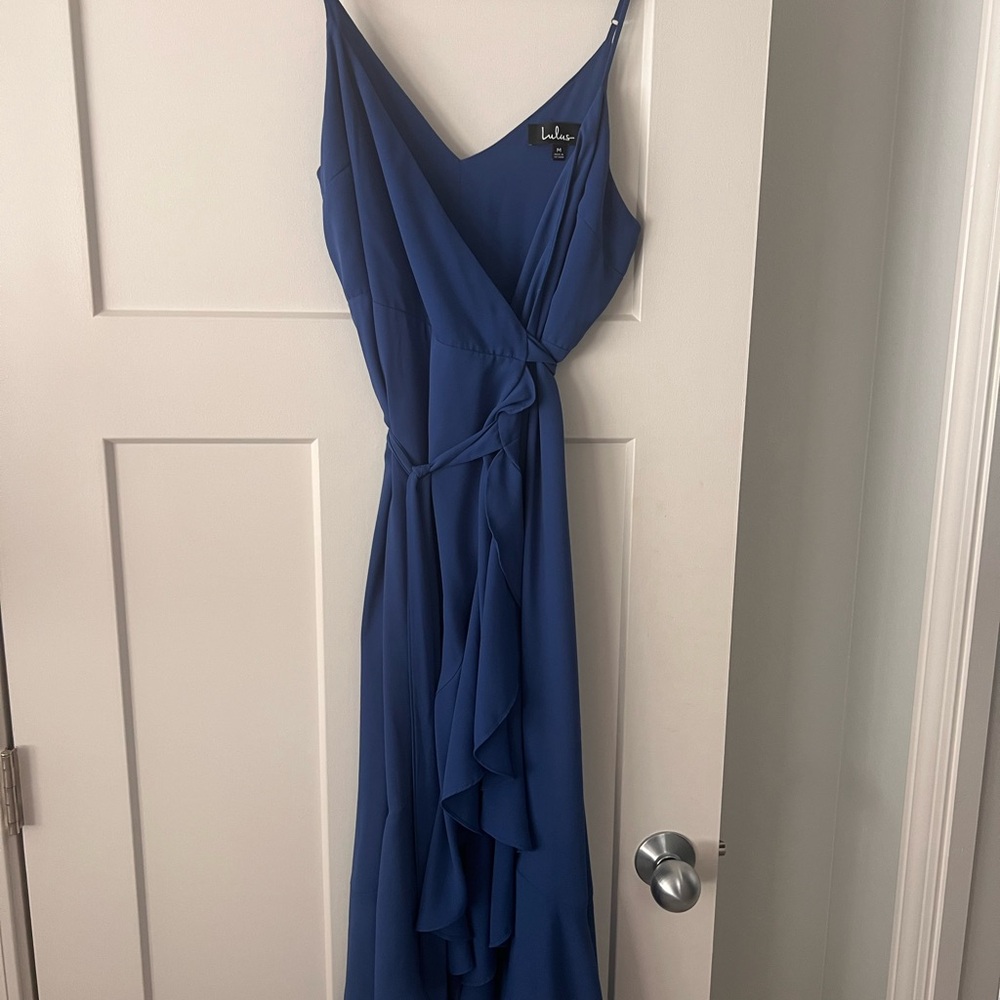 Lulu's Blue Wrap Dress